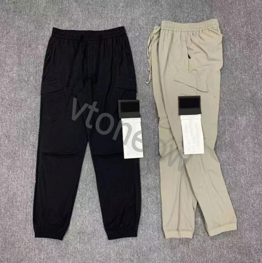 High Quality Badge Patches Mens Track Pant Fashion Letters Design Jogger Pants Cargo Pants Zipper Fly Long Sports Trousers Clothing