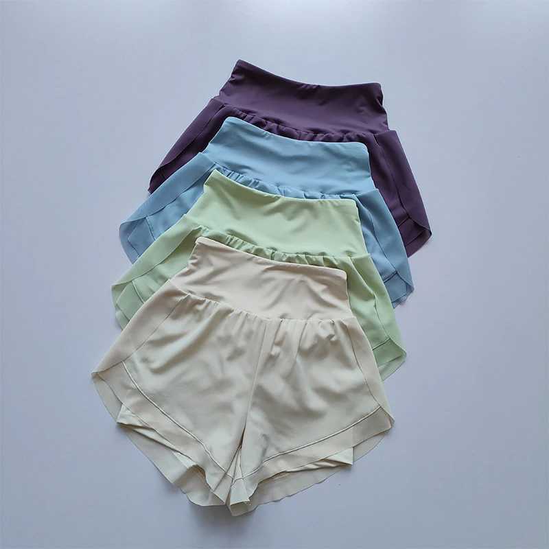 Summer Womens Sports Shorts Mesh 2 In 1 Quick-dry Yoga Shorts Breathable Fitness Shorts High Waist Fitness Running Shorts 2024XJ250111