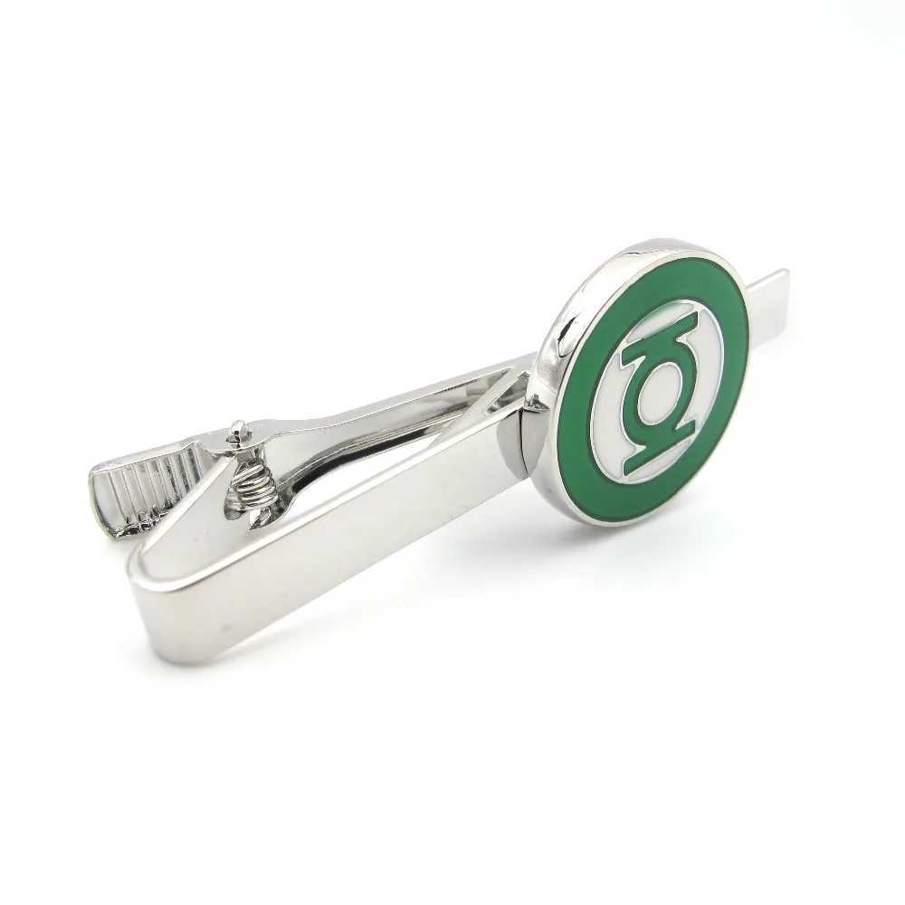 Brass material New green light tie clip suitable for wholesale and retail of mens tie pins W250111