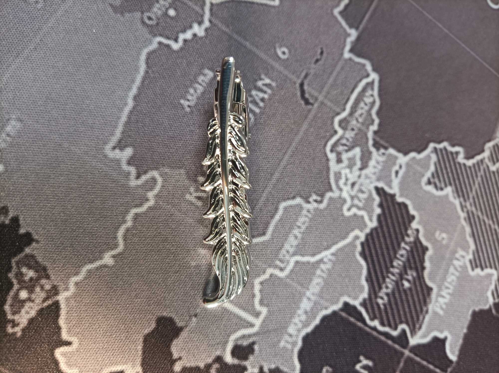 Mens Tie Clip TOMYE LDJ24001 Fashion Feather She Copper Gold Silver Necklace Buckle Tie Pin Jewelry W250111