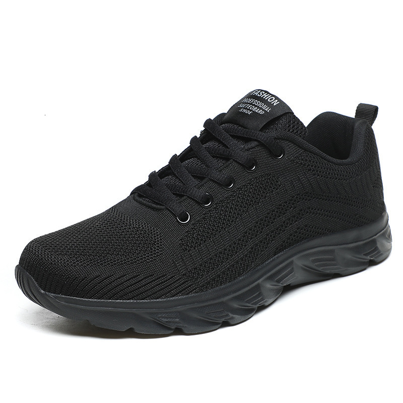 Men Shoes Black Mesh Sneakers Big Size Lightweight Breathable Fashion Casual Sport Running Shoes