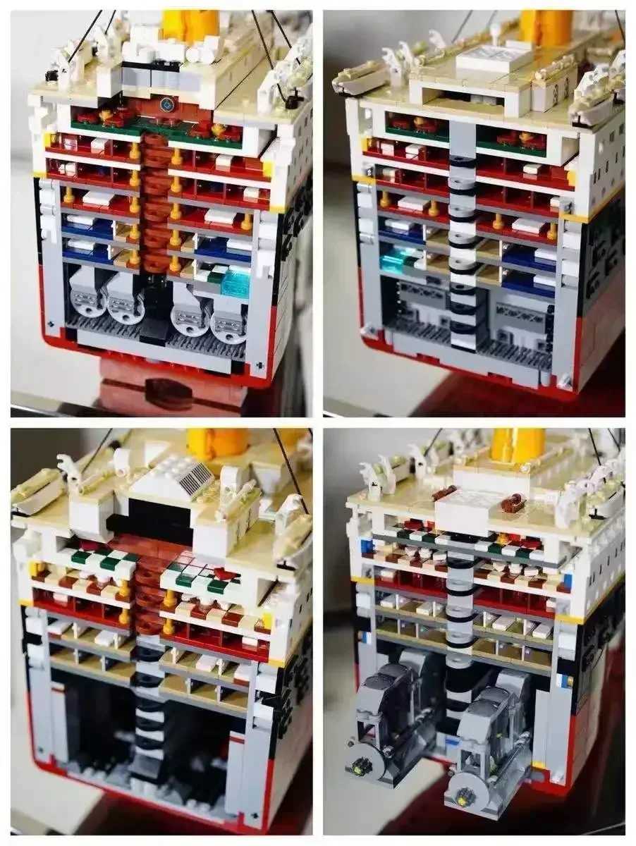 NEW 9000+pcs Titani Compatible 10294 Titanic Large Cruise Boat Ship Steamship Bricks Building Blocks Children Toys Gifts 99023XJ250102