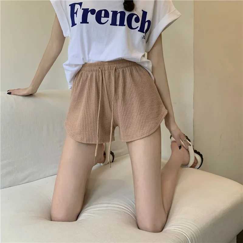 Women Shorts Black Shorts Casual Elastics Pocket Loose Summer Ladies Clothing High Waist Yoga Pant Trunks Household High QualityXJ250111