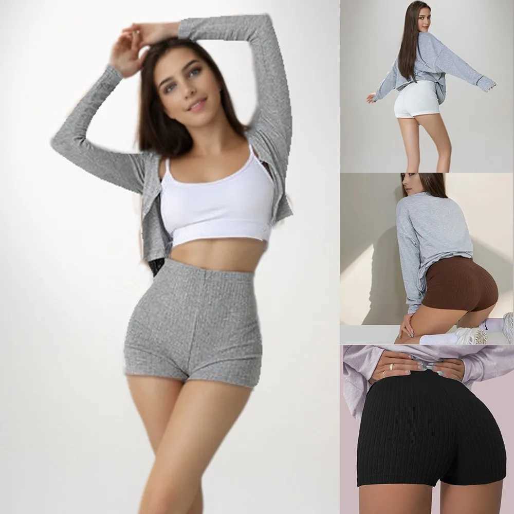 Sexy High Waist Hip Lift Sports Shorts Yoga Pants Fashion Solid Color Yoga Shorts Breathable Fitness Pants for GymXJ250111