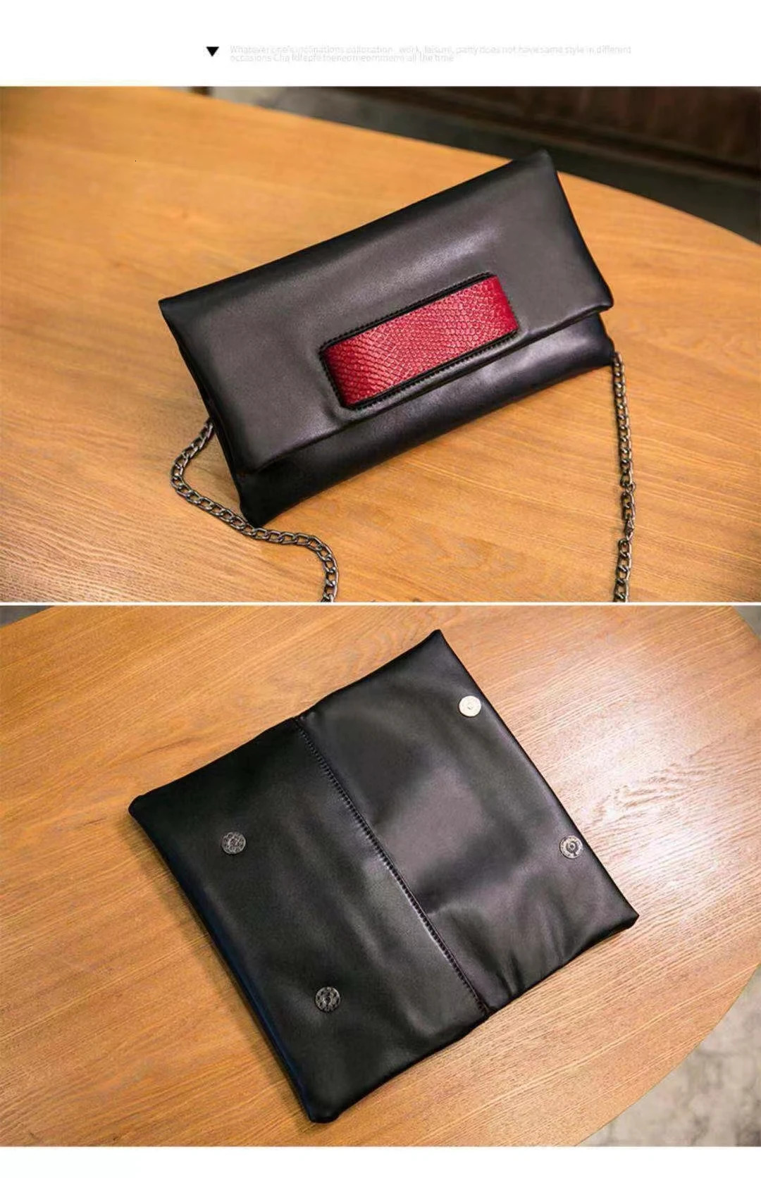 Genuine Leather Clutch Bag 2024 Handheld Bag Feminine Style Fashion Small Envelope Purse Shoulder Bag Soft Leather 250106
