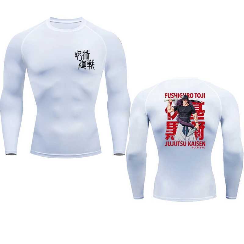 Anim mens compression long sleeved black gym exercise T-shirt quick drying breathable T-shirt top of fitness training track S-3XL W250111