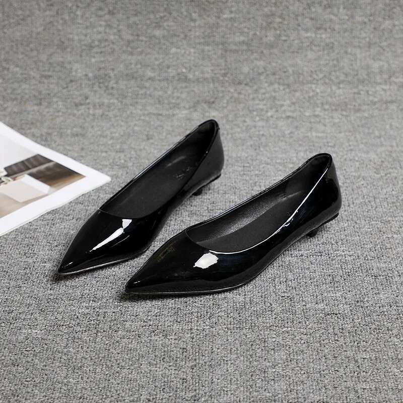 Spring Autumn New Commuting Style Pointed Middle And Low Tailored Shoes For Women