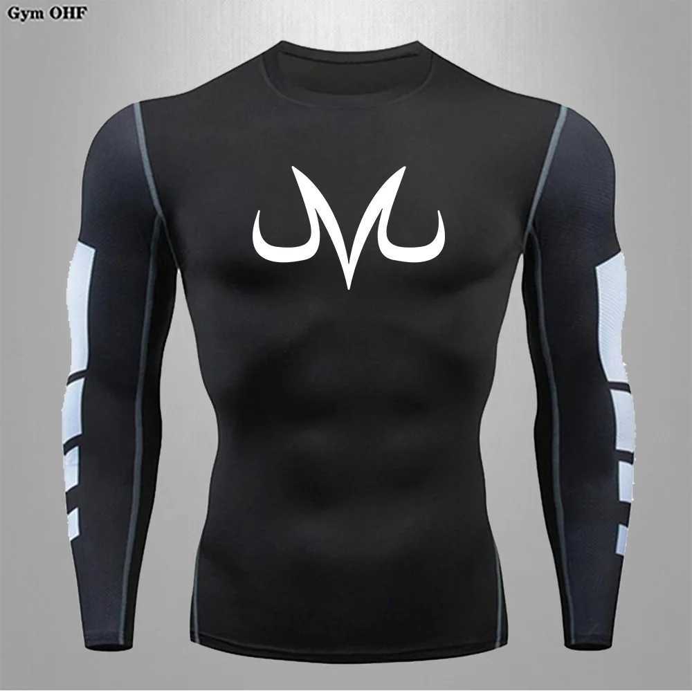 Quick drying shirt mens compression T-shirt fitness top breathable gym sportswear mens running training T-shirt W250111