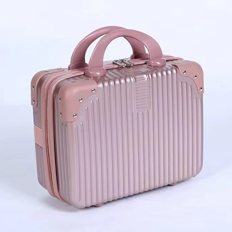 Mini Suitcase 14 Inch Makeup Small Luggage Portable Storage Box Gift Box Creativity