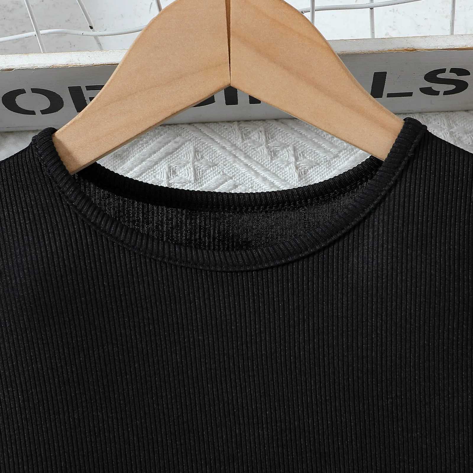 Girls Dress 2025 New Childrens Clothing Summer Short sleeved Black Princess Dress Par Baby Dress Childrens Fashion 1-8Y W250111