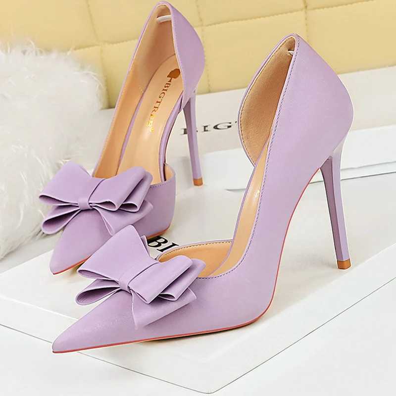 New Arrival BIGTREE Shoes Bow Knot Womens Pump Fashion High Heels Womens Shoes Sexy Party Shoes Stiletto High Heels Office Shoes Silk Satin Womens Sho
