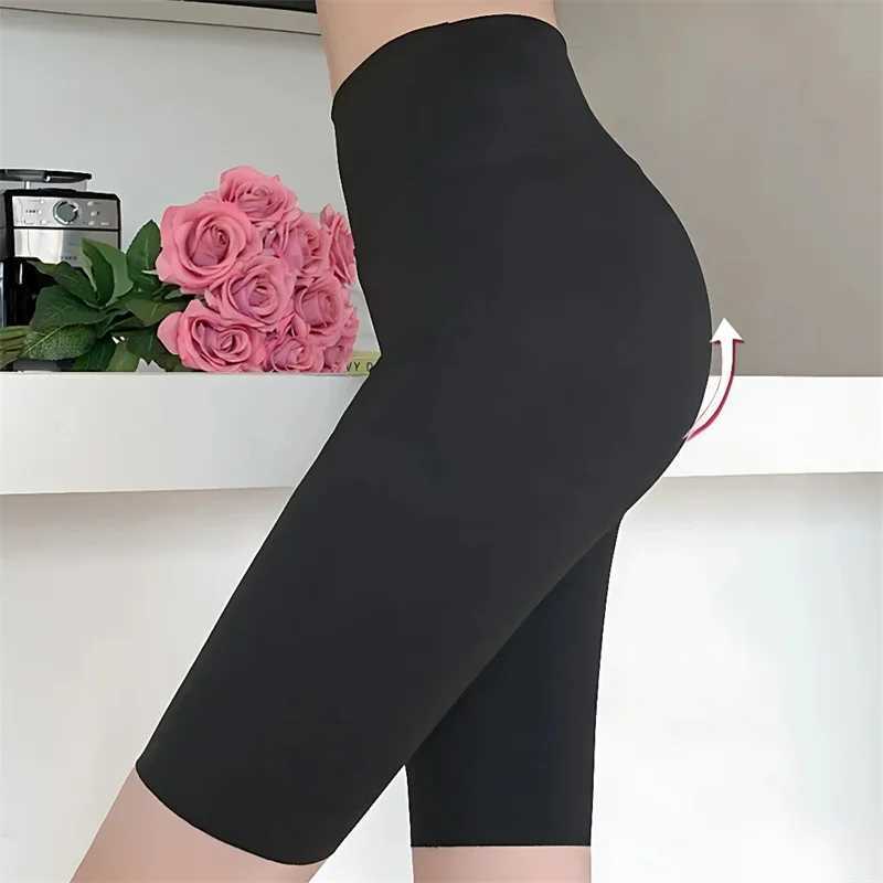 Summer Thin Yoga Shorts High-waisted Buttocks Shark Bottoming Pants Women Outside Tight High Elasticity Five Sports ShortsXJ250111
