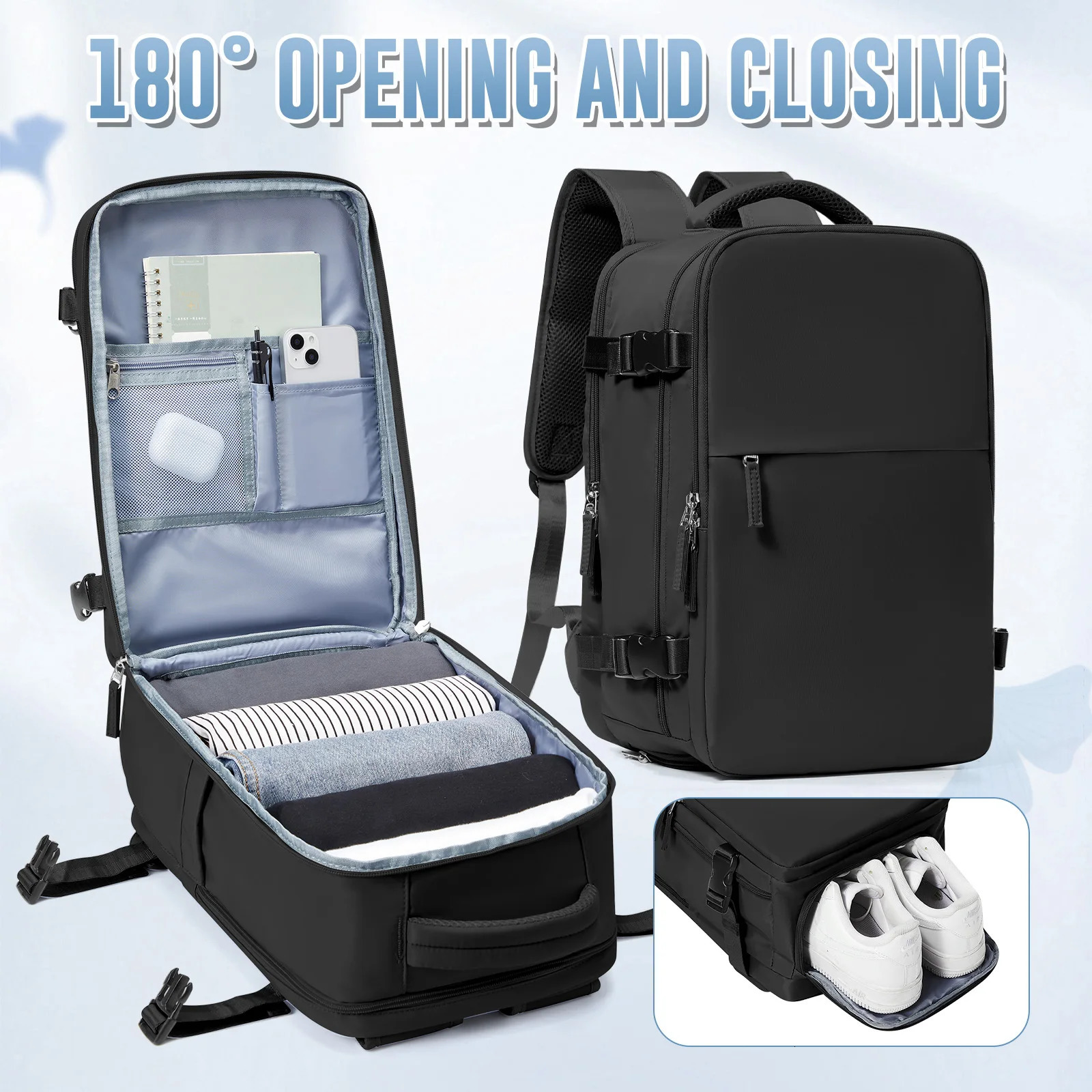 Spacious Carry-On Backpack Travel Cabin Airplane BackpackSzlx Backpack Travel Cabin Airplane 40x20x25 Men WorkTravel Backpack 250106
