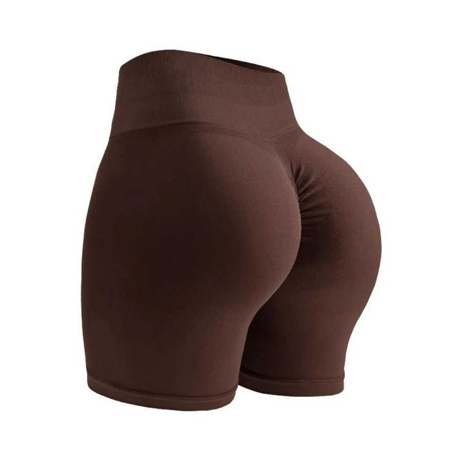 Seamless Peach Hip Lifting Running Sports Fitness Yoga ShortsXJ250111