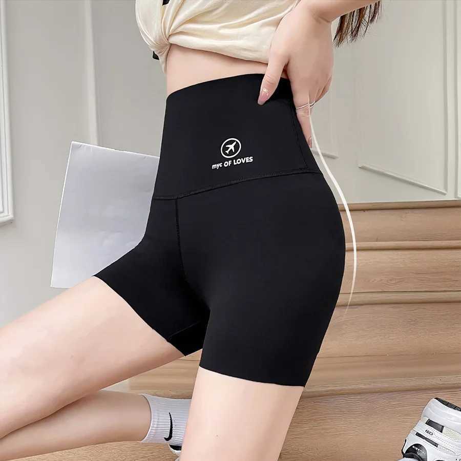 Anti-slip safety pants Womens summer thin belly three-point shark pants wear seamless yoga cycling leggingsXJ250111
