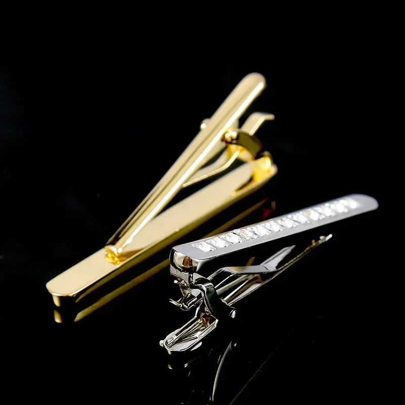 Mens Luxury Zircon Tie Clip Fashion Personality Busin Banquet Party Dr Suit Necktie Accessories Gift Wedding Tie Clip W250111