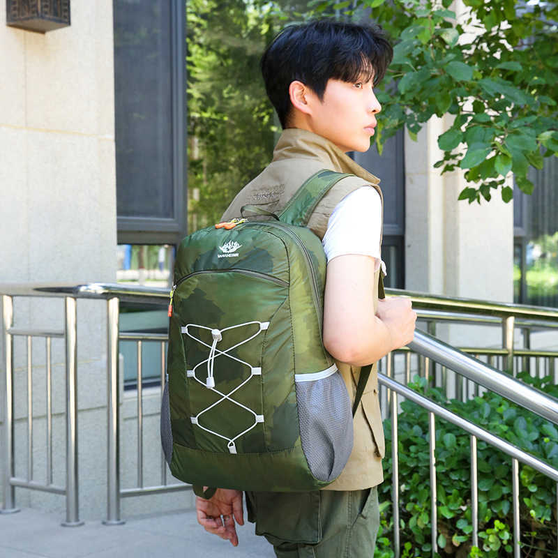 Large Capacity Hiking Backpack Oxford Cloth Outdoor Backpack Hiking Backpack Lightweight Multifunctional Foldable Backpack 240920