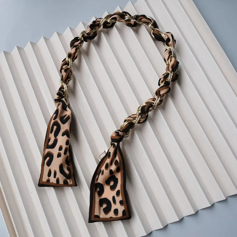 DIY Fashion Womens Handbag Accessories Chain Black Blue Amber Panther Detachable Belt with Womens Clutch Shoulder Bag Chain 250109