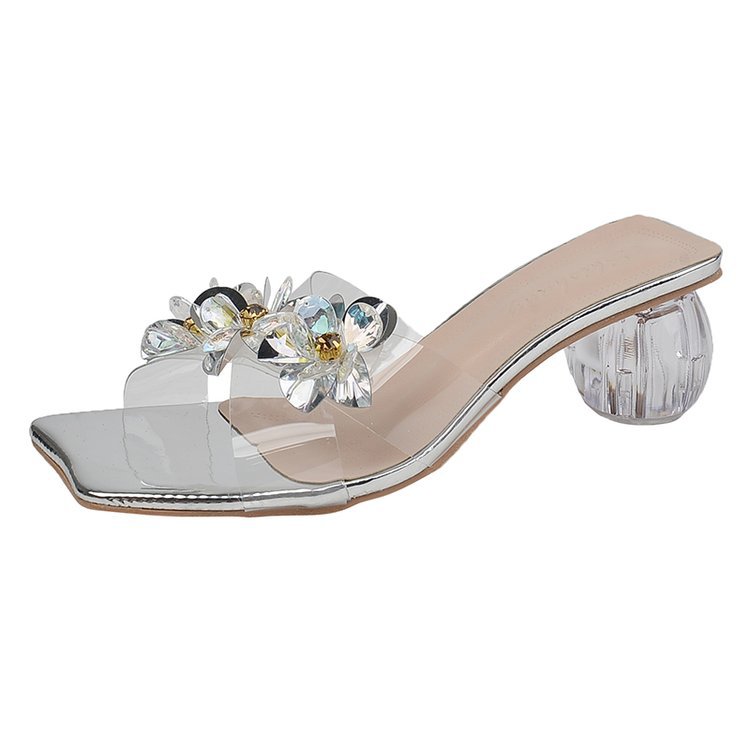 Women Slippers Fashion wer Design New Trendy Sandals High Heel Dia Triple Sier Gold hot Free shipping