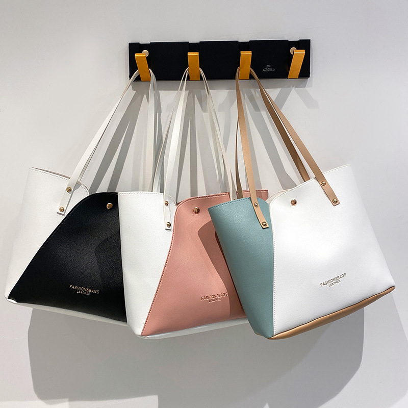 Fashionable tote bag, women's bag, women's shopping bag, trendy and versatile mommy bag
