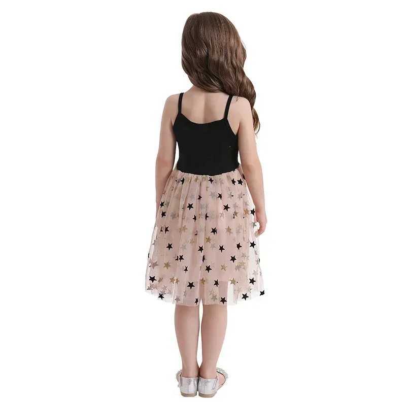 Little girl childrens summer dress polka illuminated pendant Tutu Princess Par birthday wedding childrens clothing casual dress W250111