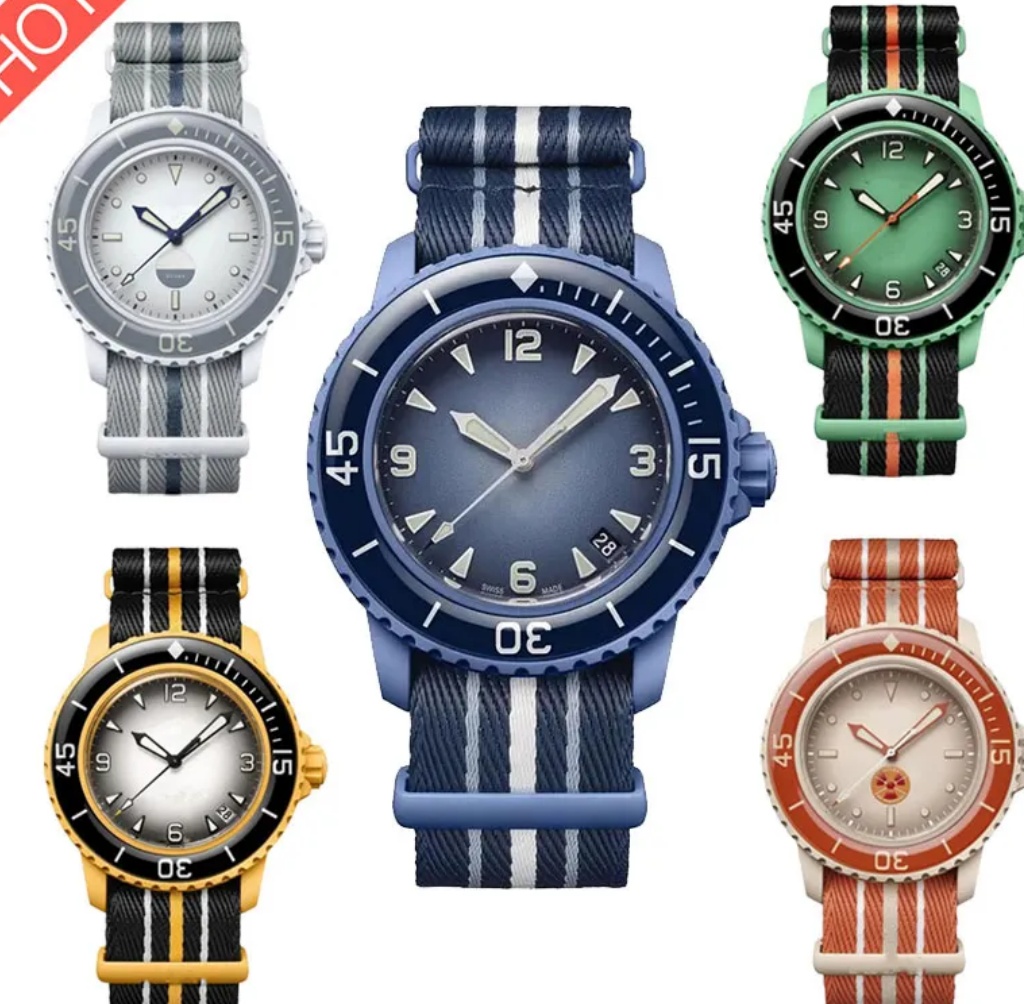 the Atlantic Pacific indian arctic ocean Mens Bioceramic Automatic quartz watch Full Function Mens Watch Designer Movement Watches