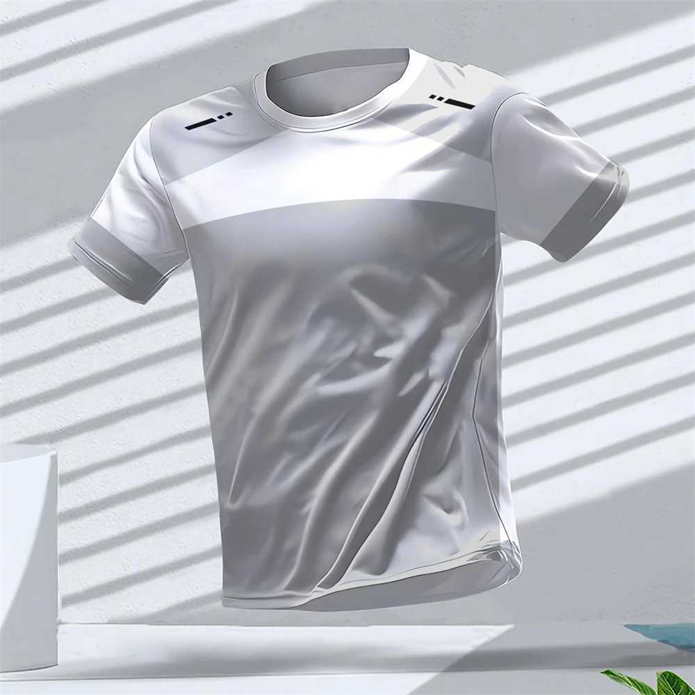 Gym Summer Quick drying Breathable Mens T-shirt Outdoor Running Fitness Short sleeved Casual O-neck Mens Gym Sweatshirt W250111