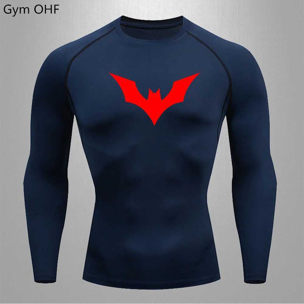 Mens Sunscreen Second Breathable Compression T-shirt Long Sleeve Quick Drying Rashgarda Top Sports Men 2099 Bat W250111