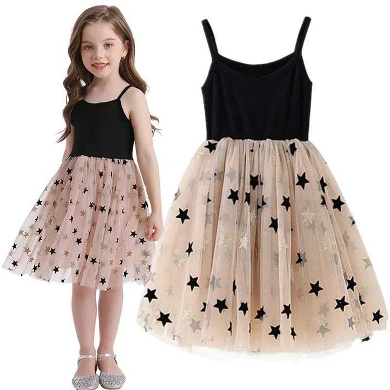 Little girl childrens summer dress polka illuminated pendant Tutu Princess Par birthday wedding childrens clothing casual dress W250111