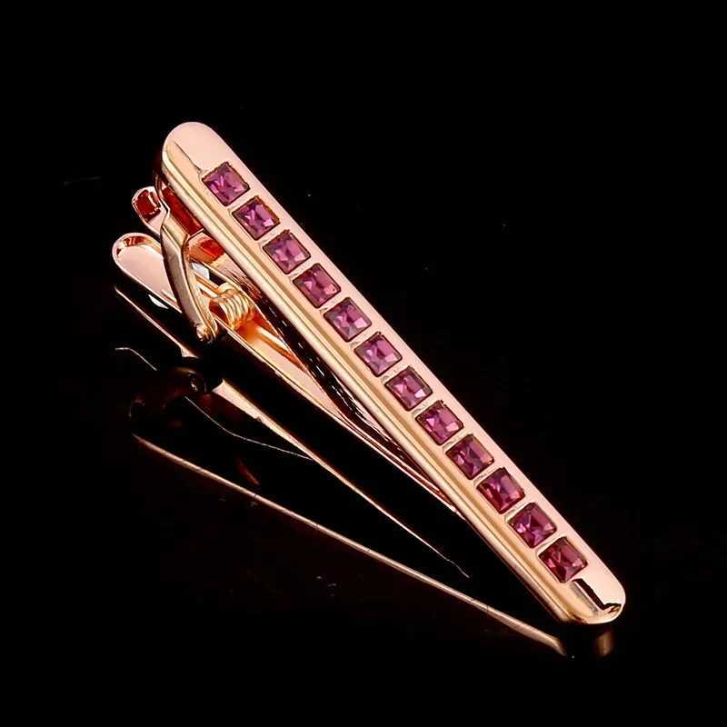 Mens Luxury Zircon Tie Clip Fashion Personality Busin Banquet Party Dr Suit Necktie Accessories Gift Wedding Tie Clip W250111