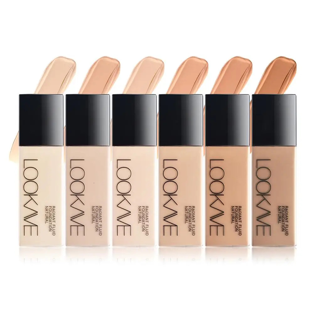 LOOKAVE Liquid Foundation Long Lasting Full Coverage Natural Matte Moisturizing Concealer CC Cream Base Makeup 241230