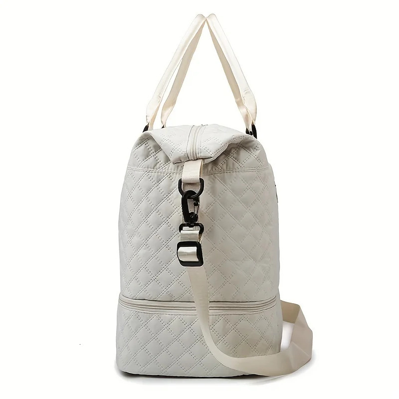 2pcs/set Large Capacity Travel Duffle Bag Sports Fitness Gym Yoga Tote Weekender Overnight Bag Makeup Bag for Women 250106