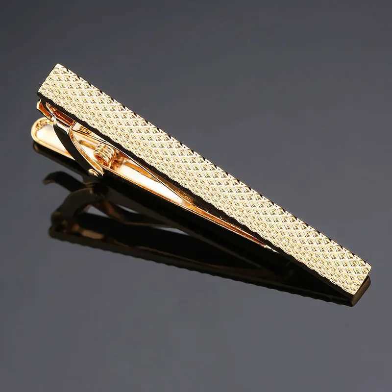 New high-quality laser engraved tie clip with fashionable style black mens underskirt clip W250111
