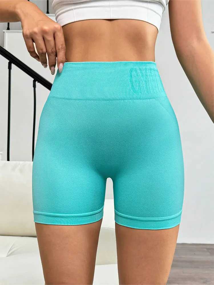 Womens Tight Seamless Yoga Shorts High Waisted Breathable Hip Lift Athletic ShortsXJ250111