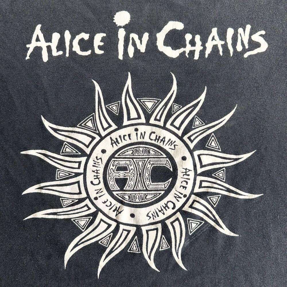 Niche Instagram Trendy Round Neck In Chains Alice Prisoner Printed Short Sleeves