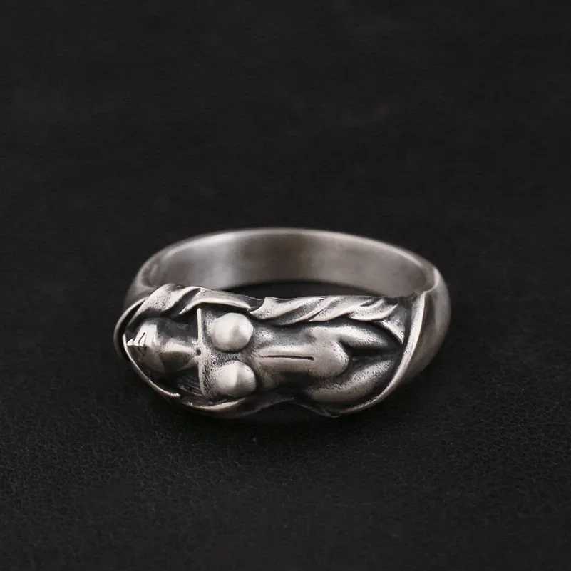 Fashion Punk Jewelry Personalized Nude Women Retro Ring Tren Mens Cool Party and Holiday GiftsXJ250110