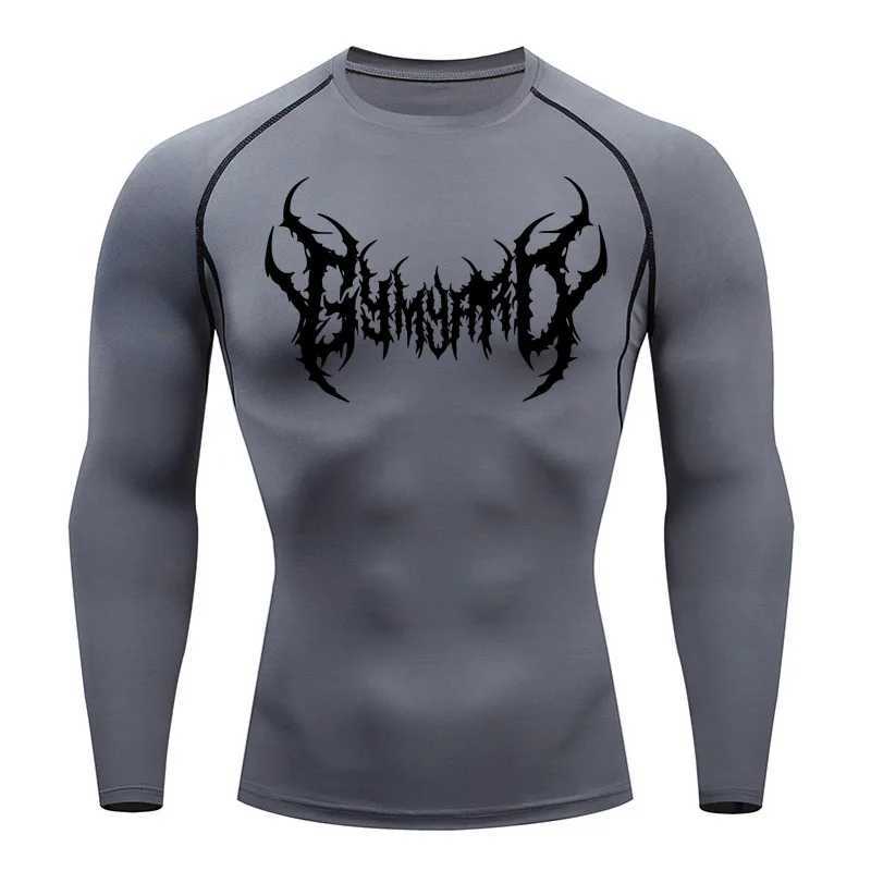 Compression sweatshirt long sleeved mens running T-shirt fitness suit quick drying sun protection bottom layer gym exercise W250111
