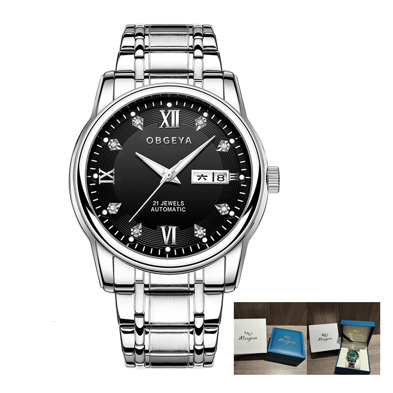 Stylish Men's Waterproof Watch with Automatic Mechanical Movement