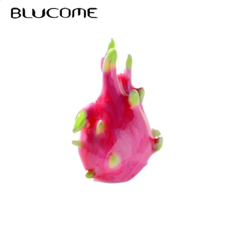 Blucome Charming Dragon Fruit Collar Brooches Pins For Women Enamel Arrival Dress Shirt Brooch Hijab Clip Birthday Gifts 250103