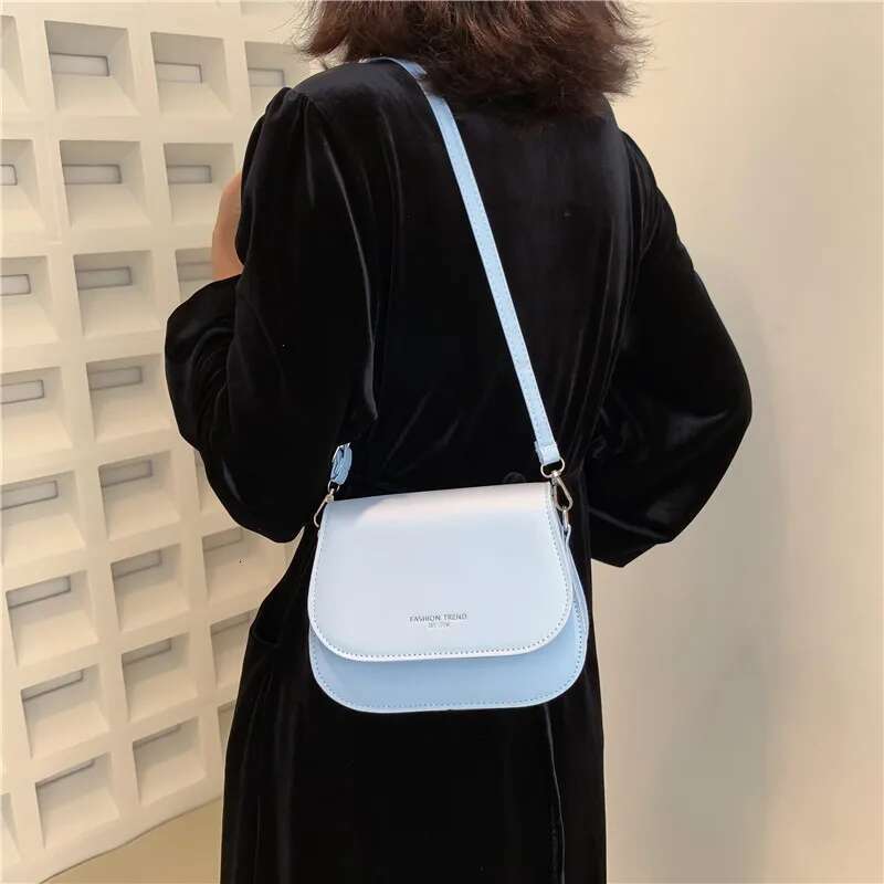 Vintage Saddle Crossbody PU Leather Women's Design Small Handbag And Ladies Travel Shoulder Messenger Bag Purse