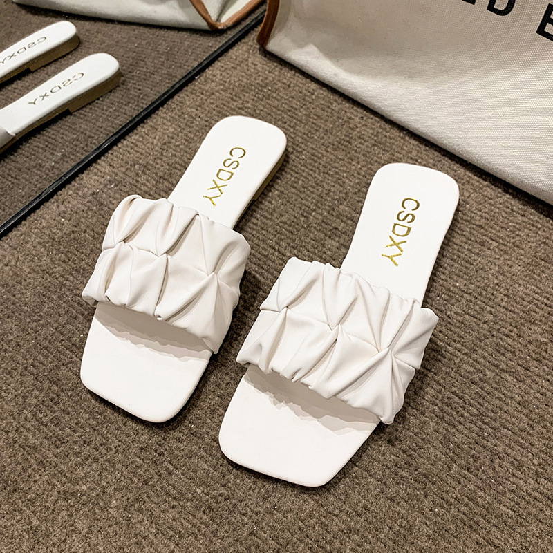 hot free shipping designer Sandals for woman 2025 new Minimalist Solid Classics breathable and fashionable Daily Outfit flat white green