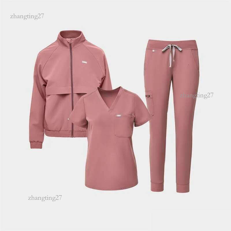 Pants Figs Scrubs Set Zip Up Undefined New Arrival Product High Elasticity Long Washable Versatile Solid Ventilation Printing Bifurca Dhkb6