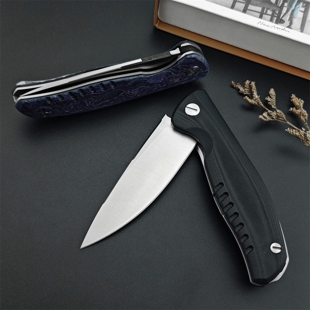 NEW G10 Hunting Knives Folding Quantum Cromax D2 Drop Point Blade Outdoor Camping Pocket Knife EDC Tool with Original Box 15535 3300 535 533 1660 9000