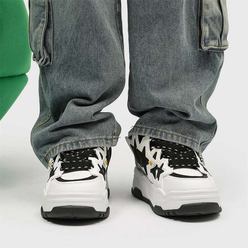 Popular Daisy Bread Heightened Matcake Women's Lefu Flat Indoor And Outdoor Casual Shoes Star Board Shoe