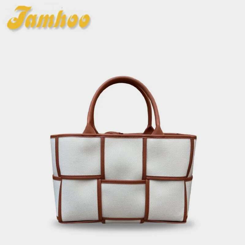 Jamhoo Woven Totes Designer Canvas Handbag Large Capacity Jeans Tote Bag Autumn Winter Shoulder Bags For Women Bolsa