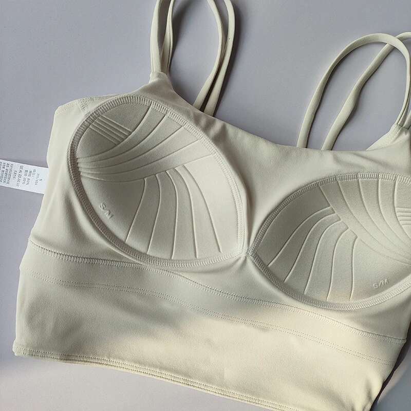 Integrated Sports Bra With Suspender, Women's Shock-Absorbing Gathering Beauty Vest Style Bra, Running Pilates Yoga Suit