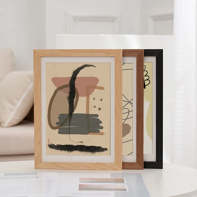 1 Pcs A4 Family Photo ,14 Inch Large Wood Frame , 30x35cm Home Decor Picture Frames with 10X15 20X25cm 20x25cm H260306