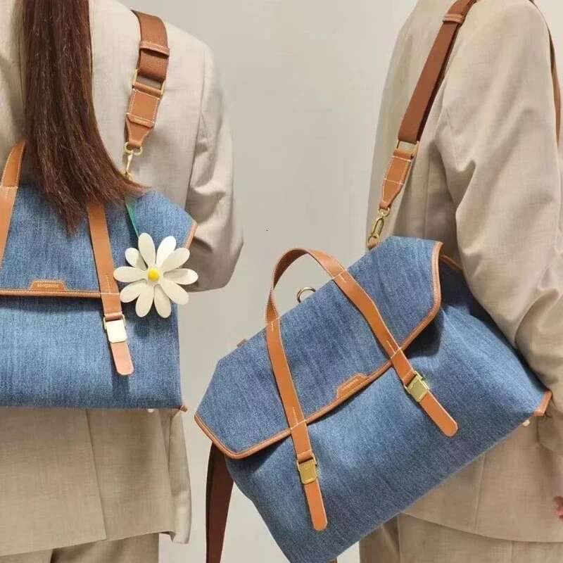 RAINBOW New Style Designer High-End Denim Shoulder Crossbody Bag For Women Man Portable Briefcase Backpack