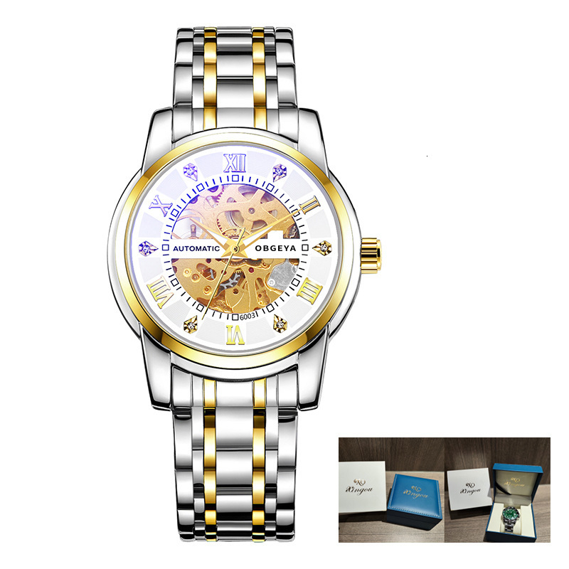 Men's Business Skeleton Automatic Mechanical Watch