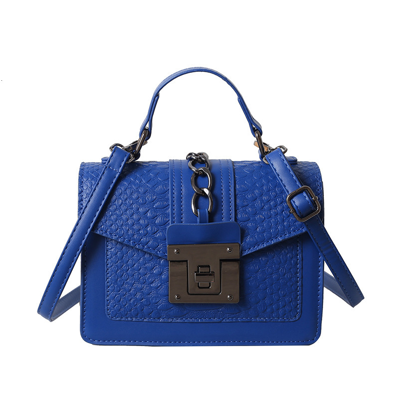 New High-quality Designer Bag With Fashionable Lightweight Texture And Lock Crocodile Pattern Small Square For Women's Multifunctional Shoulder B